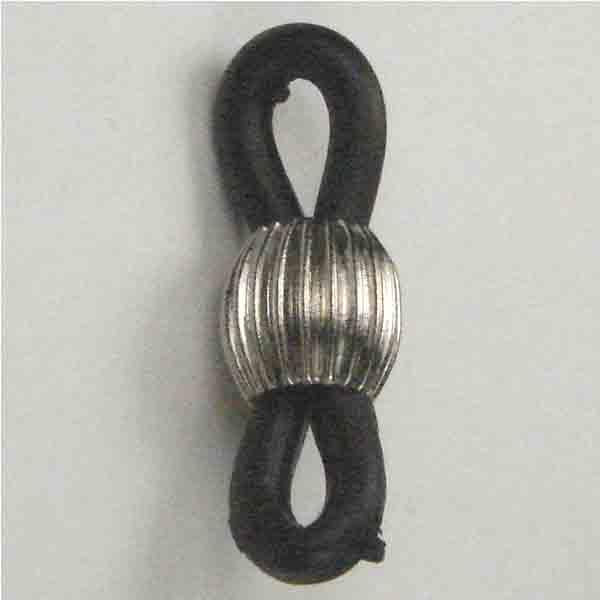Black Eyeglass Holder With 8MM Silver Plate Ball