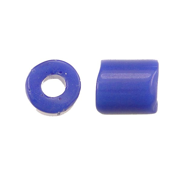 Blue 6-7MM Cylinder Tile Bead