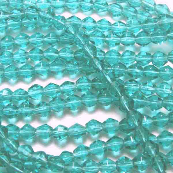 Blue Zircon 4MM Fire Polish Bicone