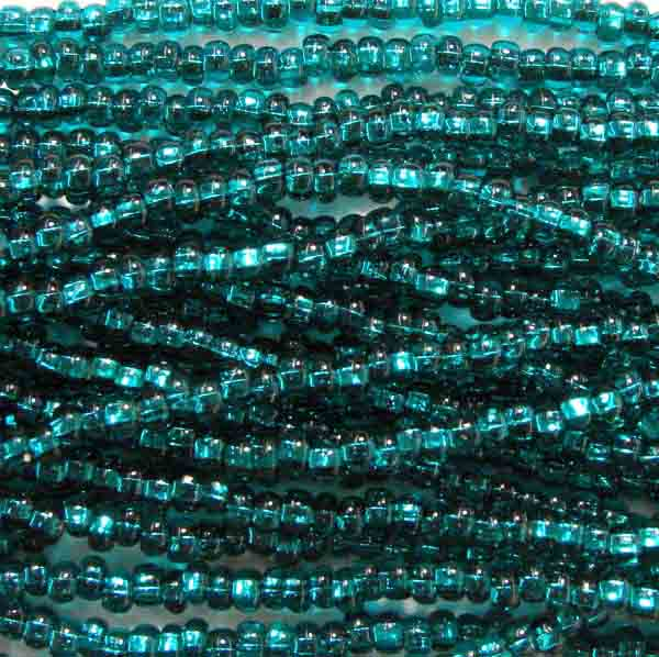 Blue Zircon Silver Lined 6/0 Seed Bead