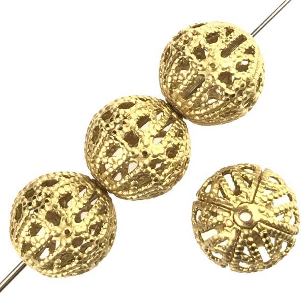 Brass 10MM Filigree Ball