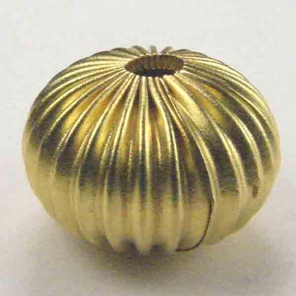Brass 11x16 Fluted Rondelle