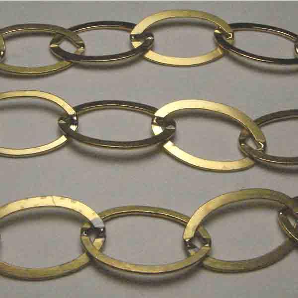 Brass 12x20MM Oval Cable Chain