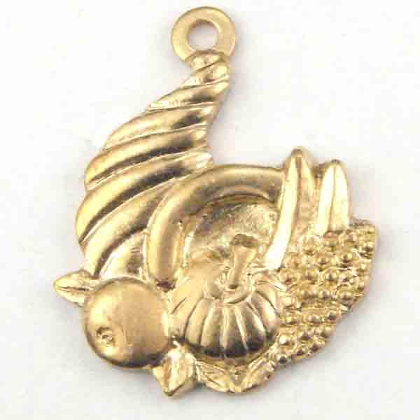 Brass 14x12MM Cornucopia
