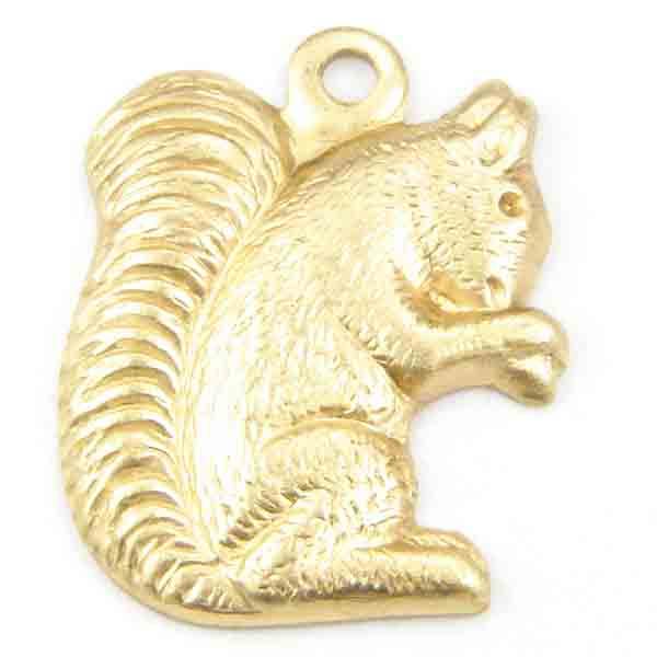Brass 14x13MM Squirrel Stamping