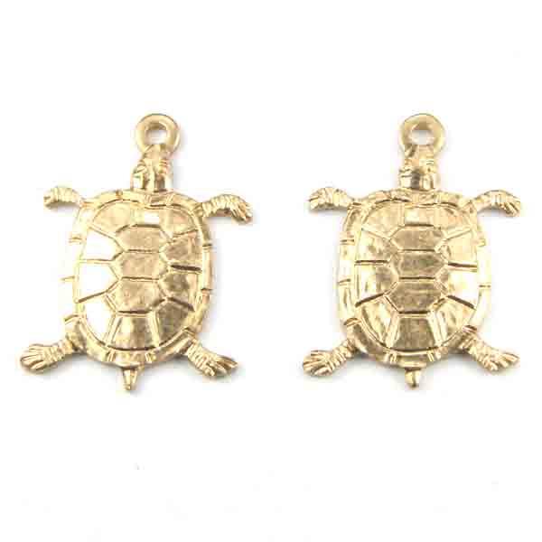 Brass 14x13MM Turtle Diestruck