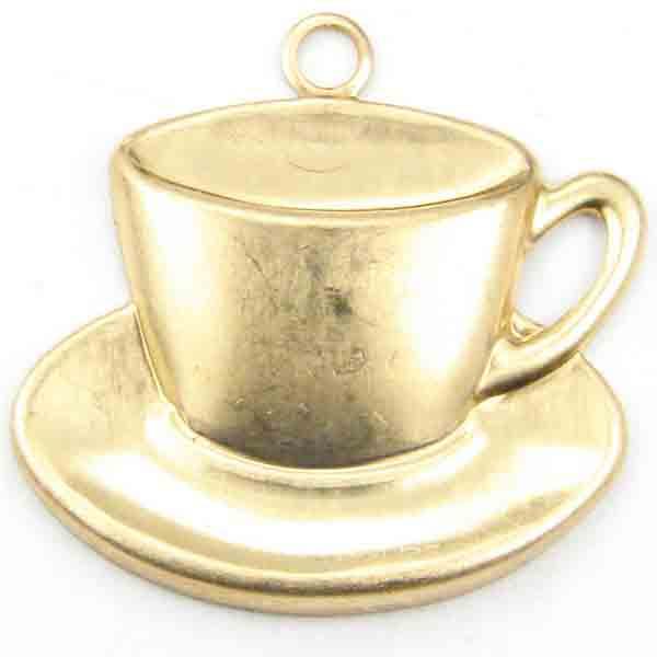 Brass 16x18MM Teacup Stamping