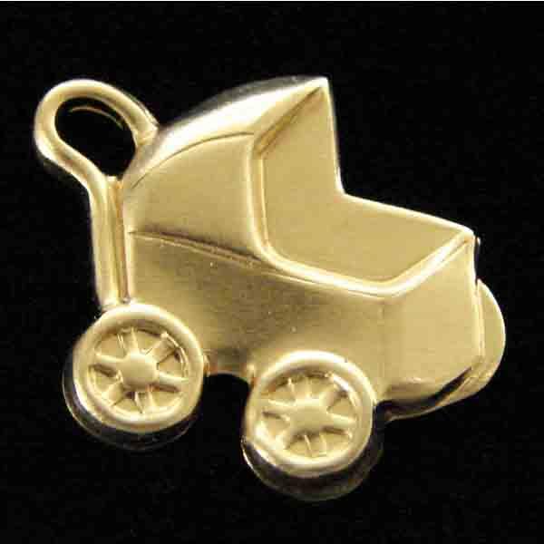 Brass 17x16MM Baby Buggy