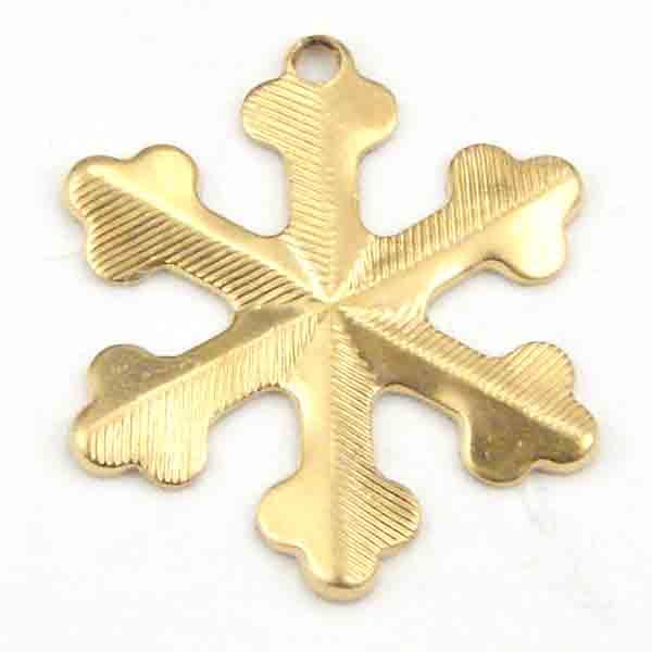 Brass 18MM Snowflake