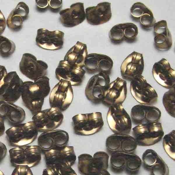 Brass 5x6mm Scroll Nut Post Back