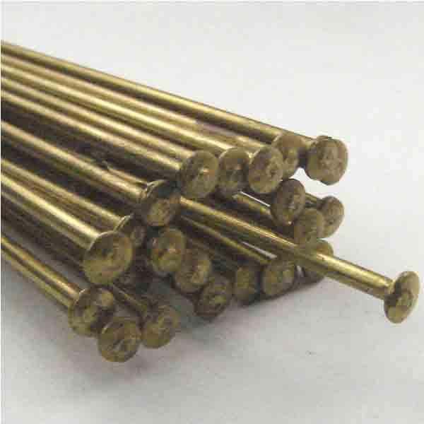 Brass 7 inch 18 Gauge Hatpin Rod With 3MM Head