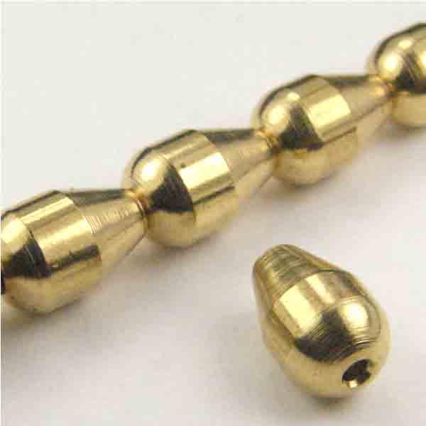 Brass 8X5MM Solid Tear Bead
