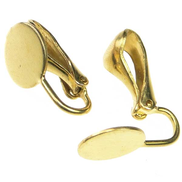 Brass Ear Clip with 10MM Pad