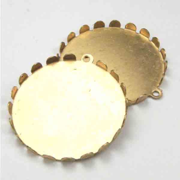 Brass Scallop 23MM Setting