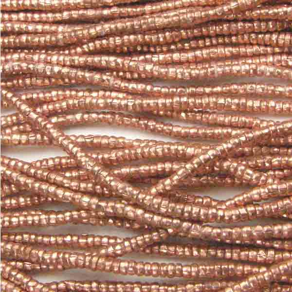 Bright Copper 2mm Handformed African Seed Bead