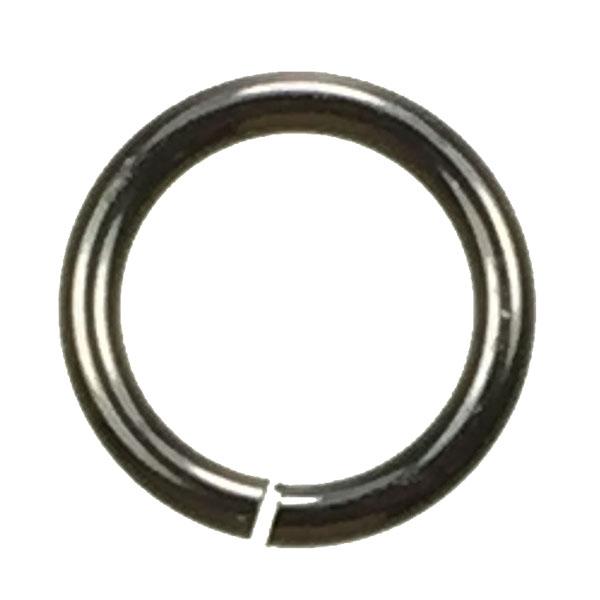 Charcoal 18 gauge 9MM OD Open Anodized Aluminum Jump Ring