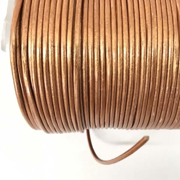 Copper 1.5MM Leather Cord