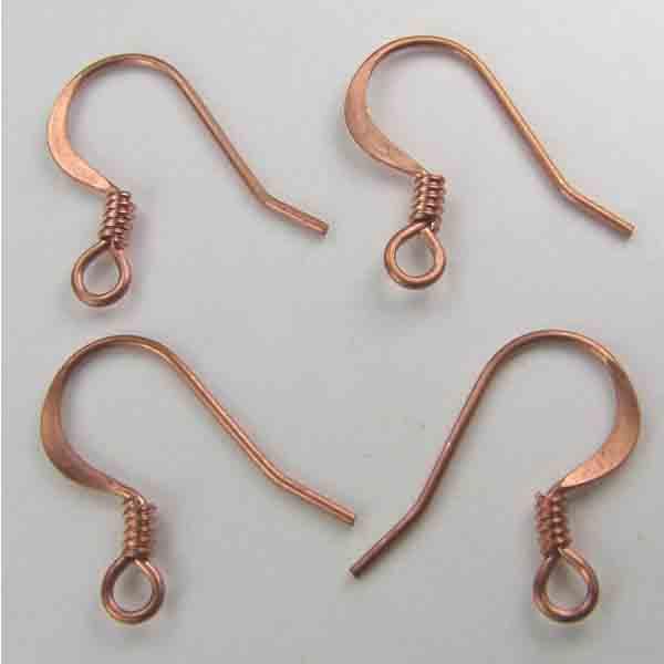Copper 16MM  Earwire With Coil