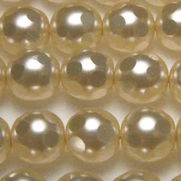 Cream 8MM Pearl with Spots