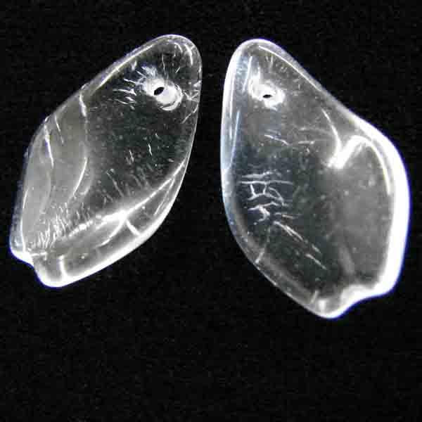 Crystal 18x11MM Twisted Leaf