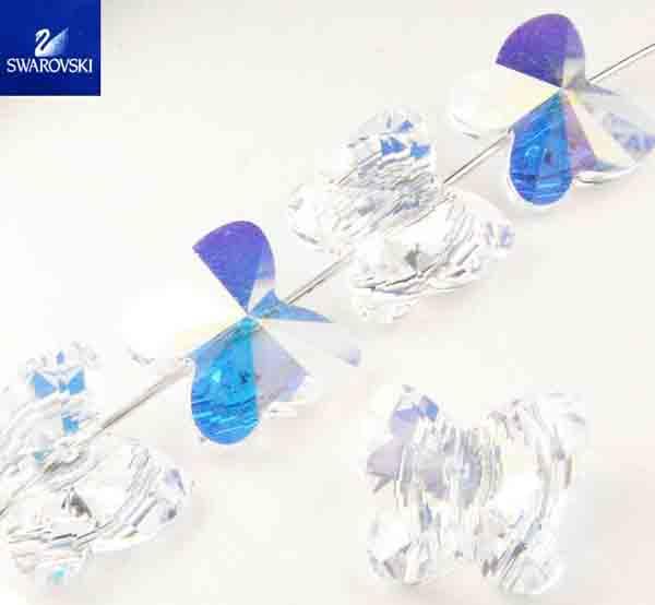 Crystal AB 10MM Swarovski Butterfly