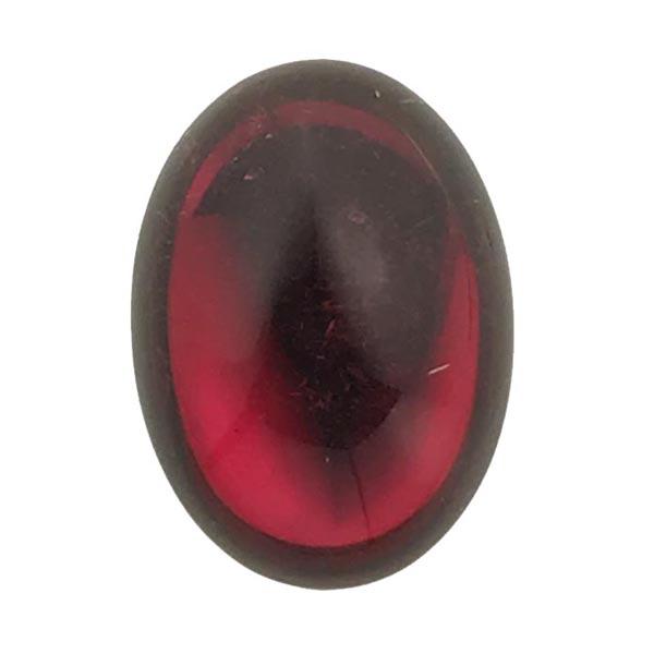 Dark Rose 18x13MM Foiled Back Cabochon