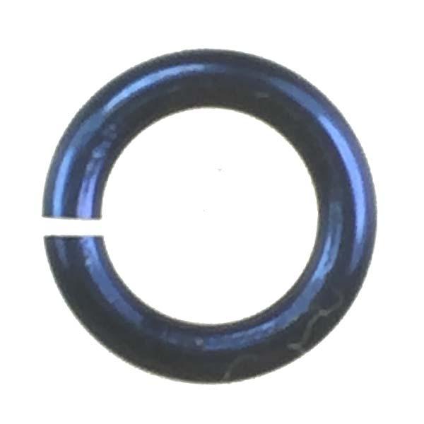 Dark Sapphire 18 gauge 6.5MM OD Open Anodized Aluminum Jump Ring