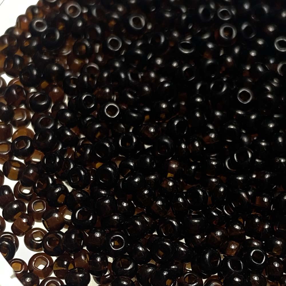 Dark Smoke Topaz 11/0 Seed Bead