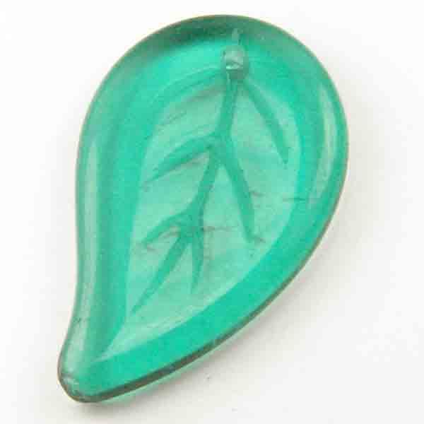 Emerald 25X15MM Leaf Front to Ba