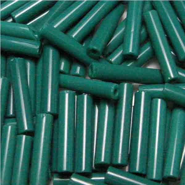 Forest Green Opaque Bugle 18x4MM