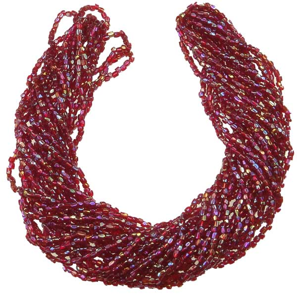 Fuchsia AB 12/0 3 Cut Seed Bead