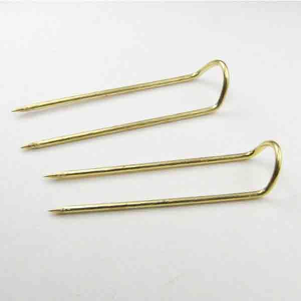 Gold 2 Prong Jewelry Pin
