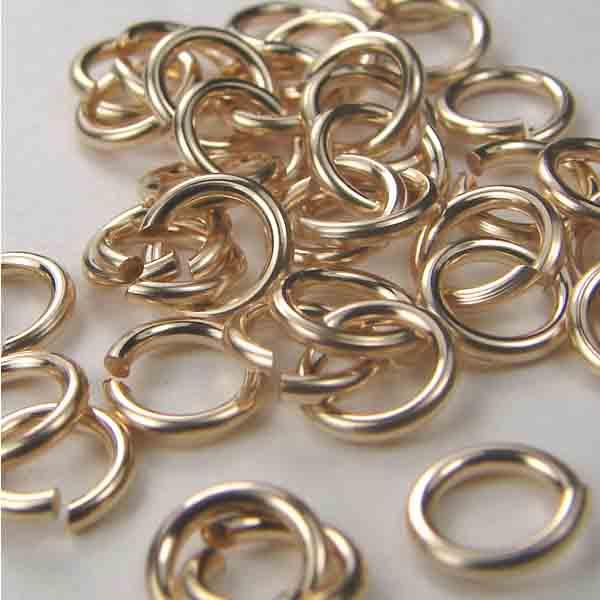 Gold Filled 5MM (Outer Diameter) Open Jump Ring 20 Gauge