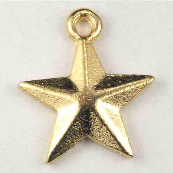 Gold Plate 13MM Star Pendant