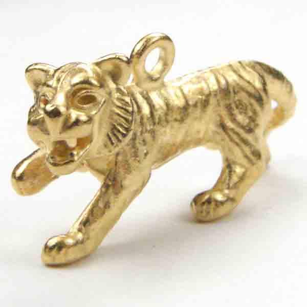 Gold Plate 14x25 Tiger Of The Chinese Zodiac