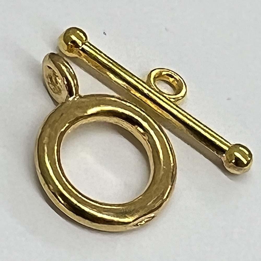 Gold Plate 18MM Plain Toggle