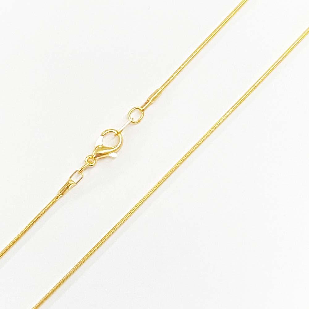Gold Plate 18 Inch 1MM Snake Chain Neckalce