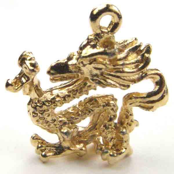 Gold Plate 19MM Dragon Of The Chinese Zodiac