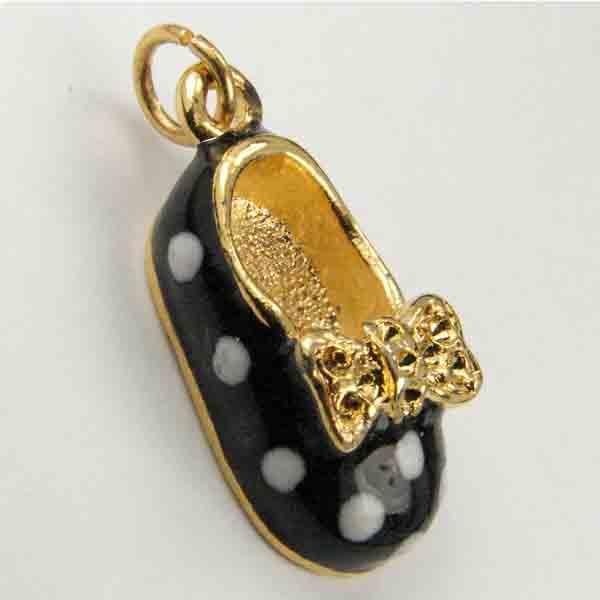 Gold Plate 20X11MM Baby Shoe