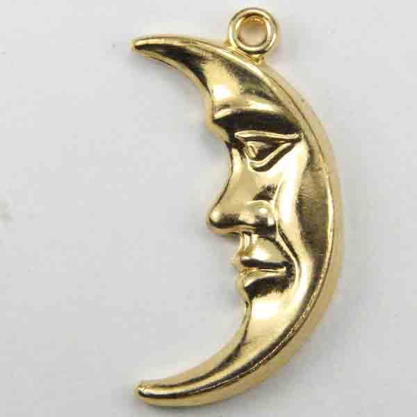 Gold Plate 24x12 Crescent Moon