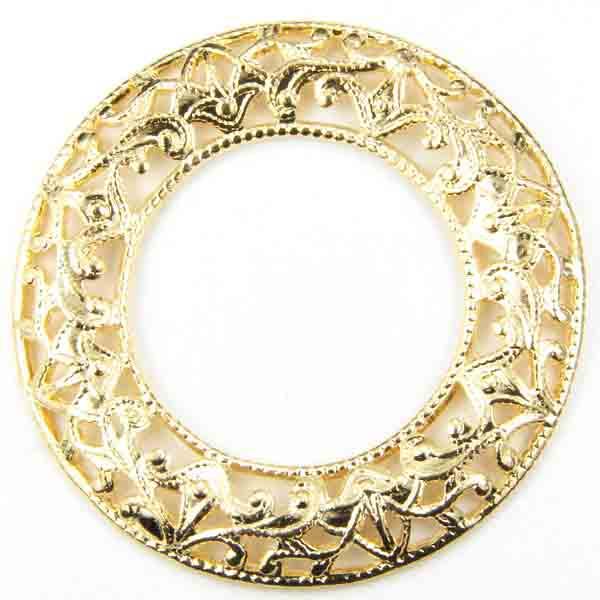 Filigree Rings Gold Plated Gold Plate 27MM Filigree Ring