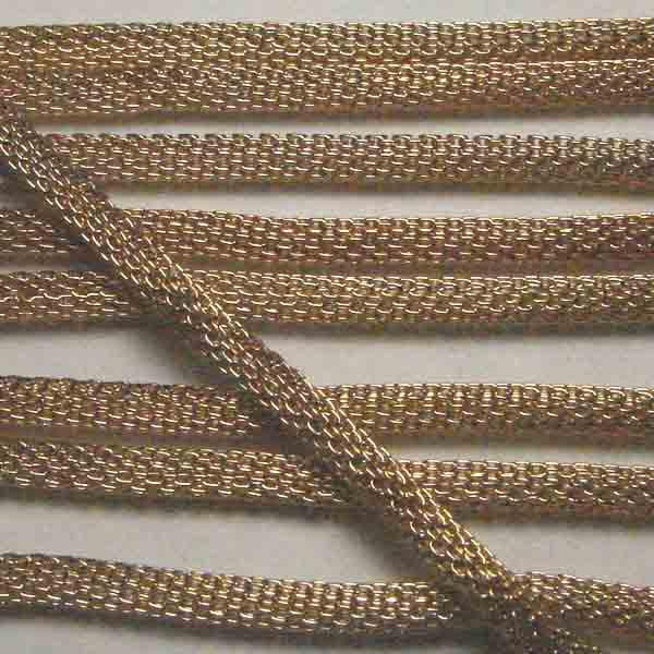 Gold Plate 42 Inch Mesh Rope
