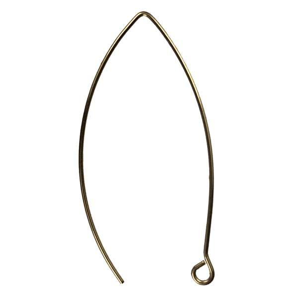 Gold Plate 45x18MM Fancy Earwire