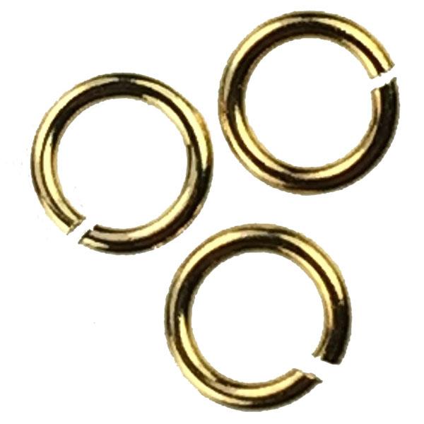 Gold Plate 4.6MM 23 Gauge Round Jump Ring
