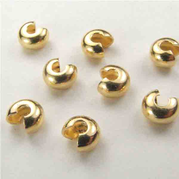 Gold Plate 4MM Crimp Cover