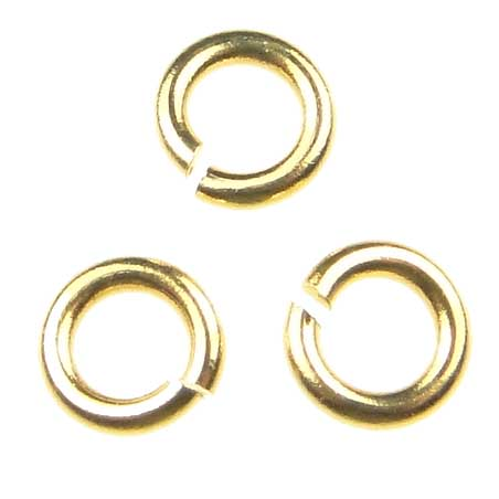 Gold Plate 4MM Open Jump Ring 20 Gauge