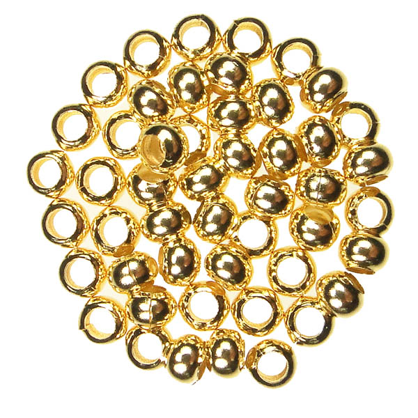 Gold Plate 6/0 Metal Seed Bead