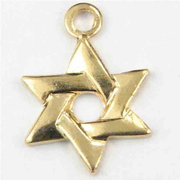Gold Plate 9MM Star Of David