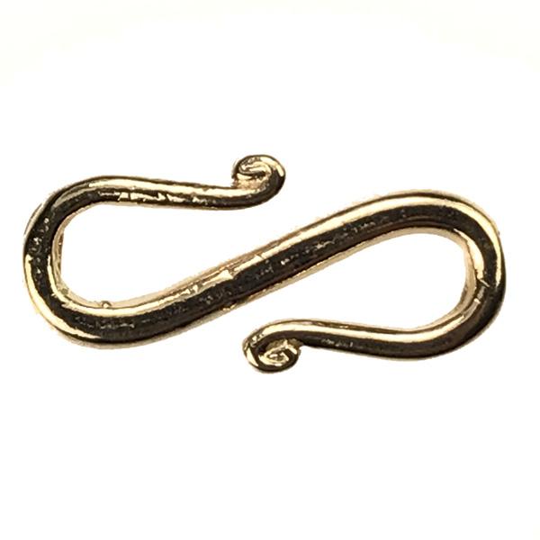Gold Plate Over Sterling Silver 18MM S Hook Clasp