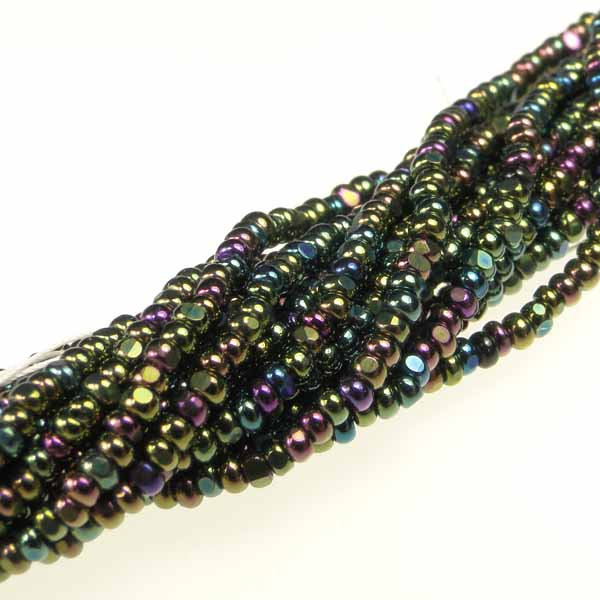 Green Iris 13/0 True Cut Charlotte Seed Bead